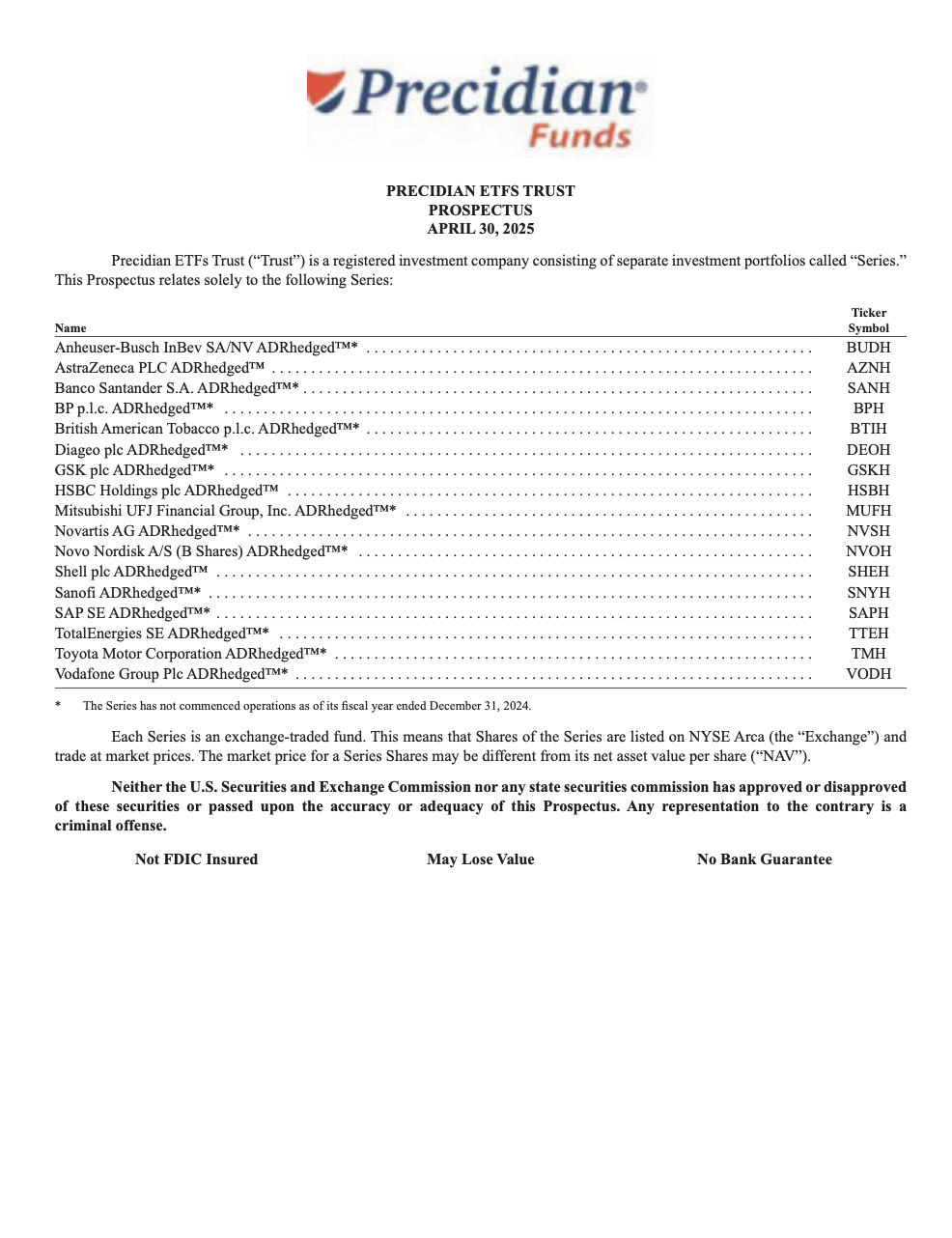 ADRH Prospectus, April 30, 2025